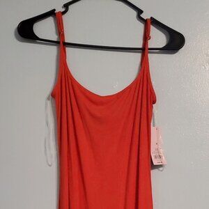 Long Red Cami Midi